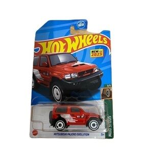 Hot Wheels Mitsubishi Pajero Evolution Car NEW Red Kids Toy